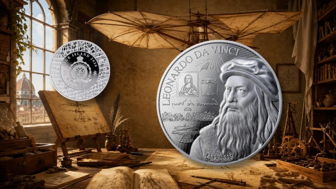 Leonardo Da Vinci - Behind the Masterpiece series Niue Island 2026 1oz pure silver coin