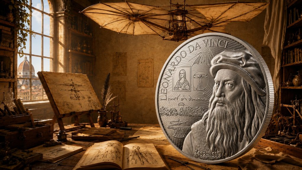 Leonardo Da Vinci - Behind the Masterpiece series Niue Island 2026 1oz pure silver coin