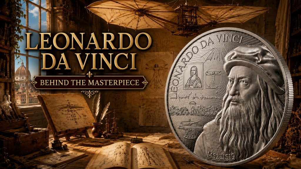 Leonardo Da Vinci - Behind the Masterpiece series Niue Island 2026 1oz pure silver coin