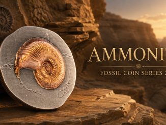 Ammonite - Fossil 3D Series UHR Shaped Niue Island 2026 2oz pure silver coin