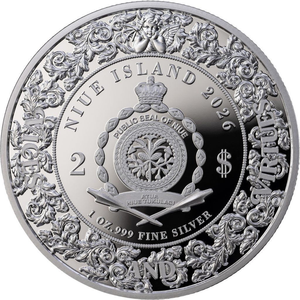 Lust 1oz - Seven Sins vs Virtues - Niue 2026 1oz Pure Silver PROOF coin