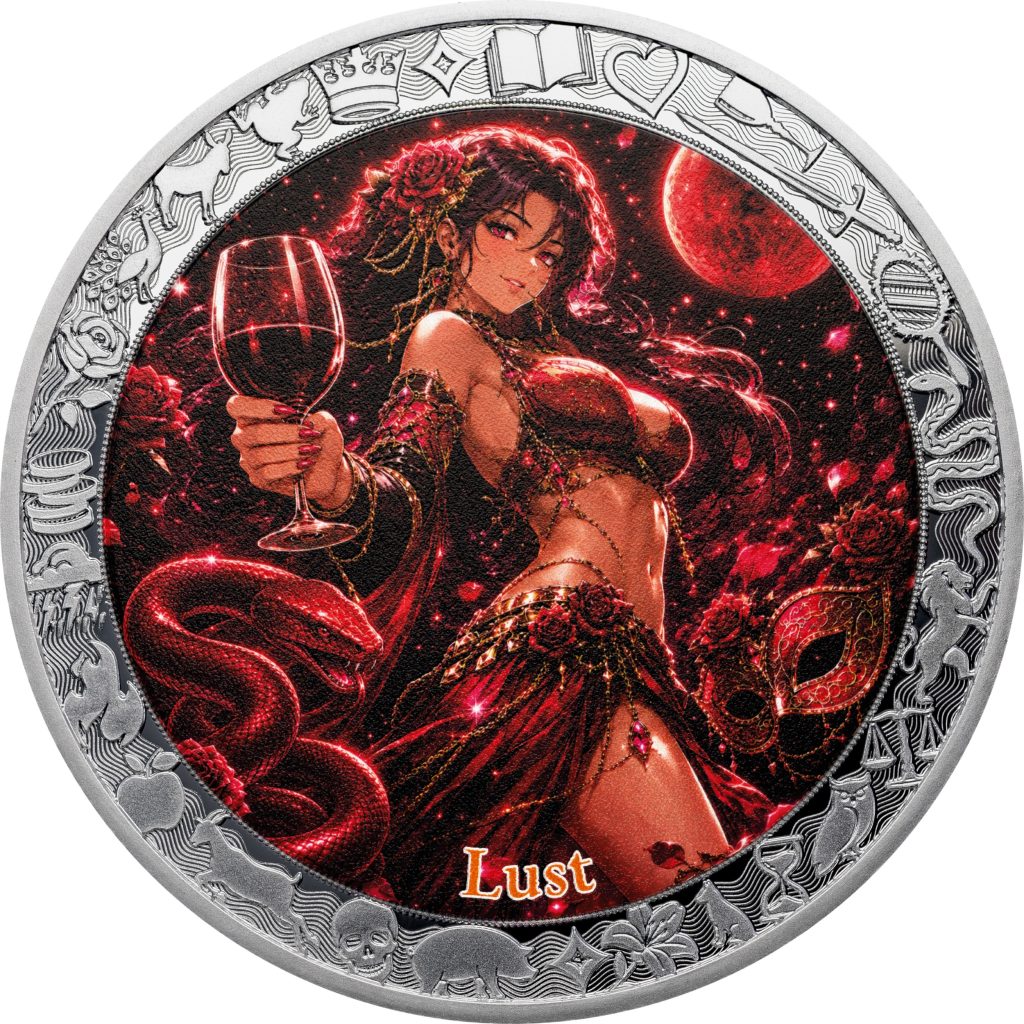 Lust 1oz - Seven Sins vs Virtues - Niue 2026 1oz Pure Silver PROOF coin