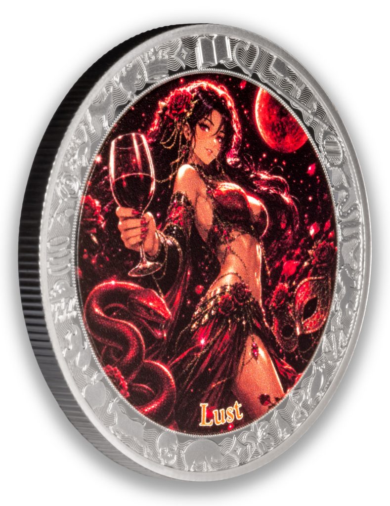 Lust 1oz - Seven Sins vs Virtues - Niue 2026 1oz Pure Silver PROOF coin