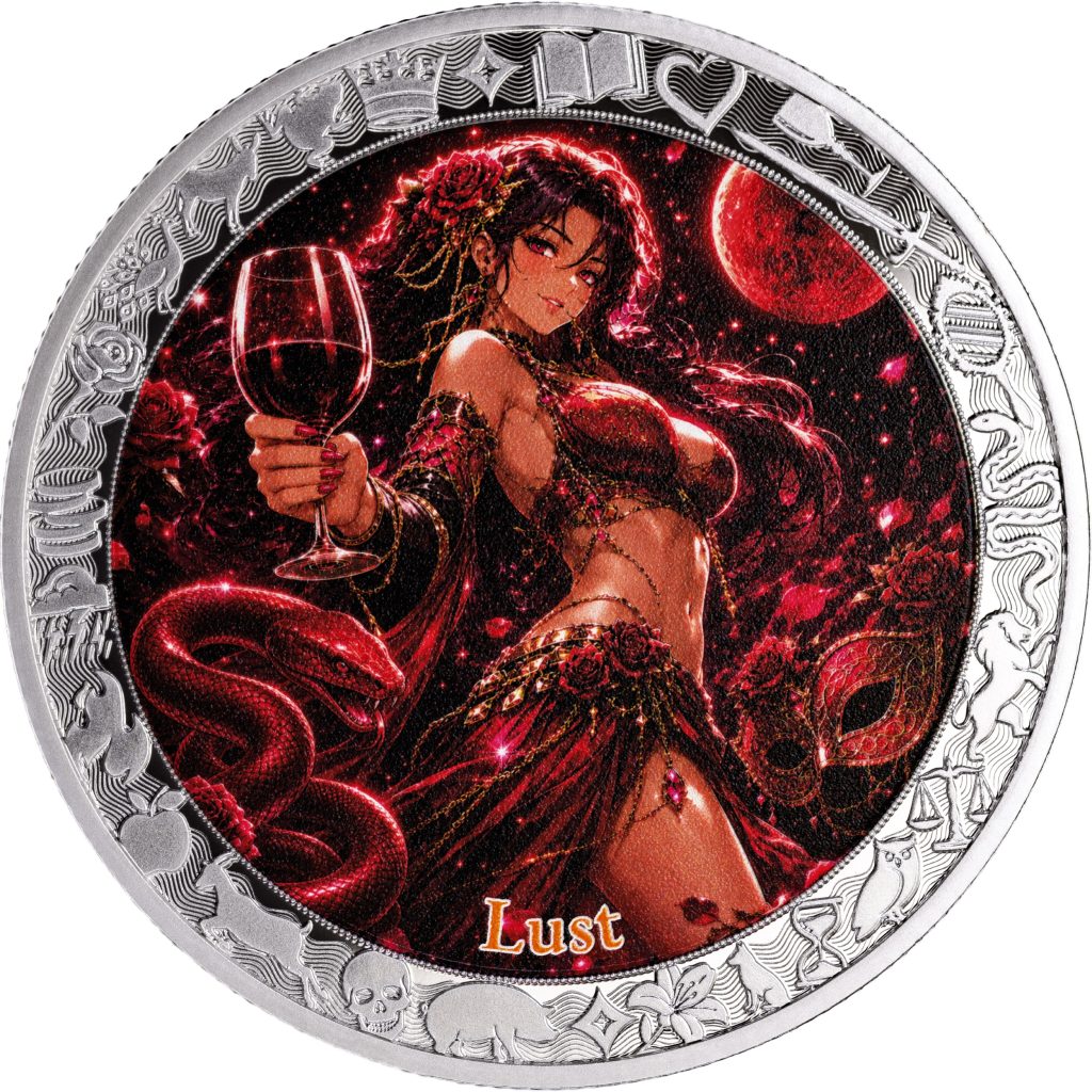 Lust 1oz - Seven Sins vs Virtues - Niue 2026 1oz Pure Silver PROOF coin