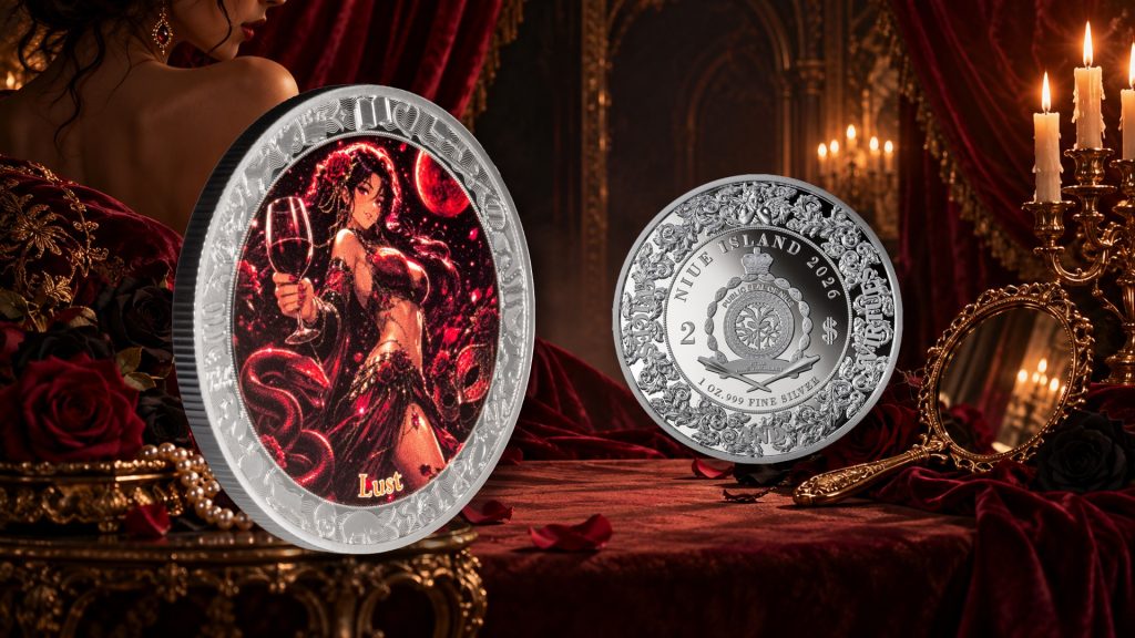 Lust 1oz - Seven Sins vs Virtues - Niue 2026 1oz Pure Silver PROOF coin