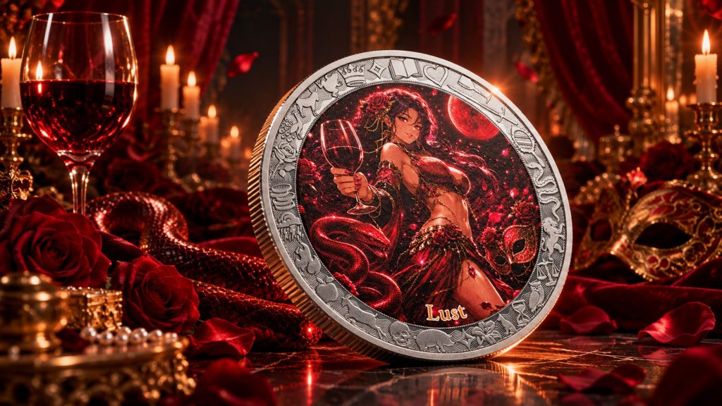 Lust 1oz - Seven Sins vs Virtues - Niue 2026 1oz Pure Silver PROOF coin
