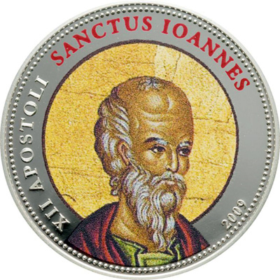 Palau 2009 12 x 1 Dollar 12 Apostles Silver Coin