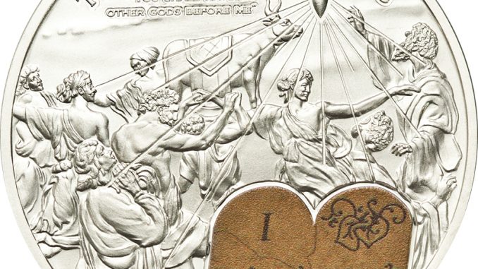 Palau 2011 2 Dollars 1st Commandment Silver Coin
