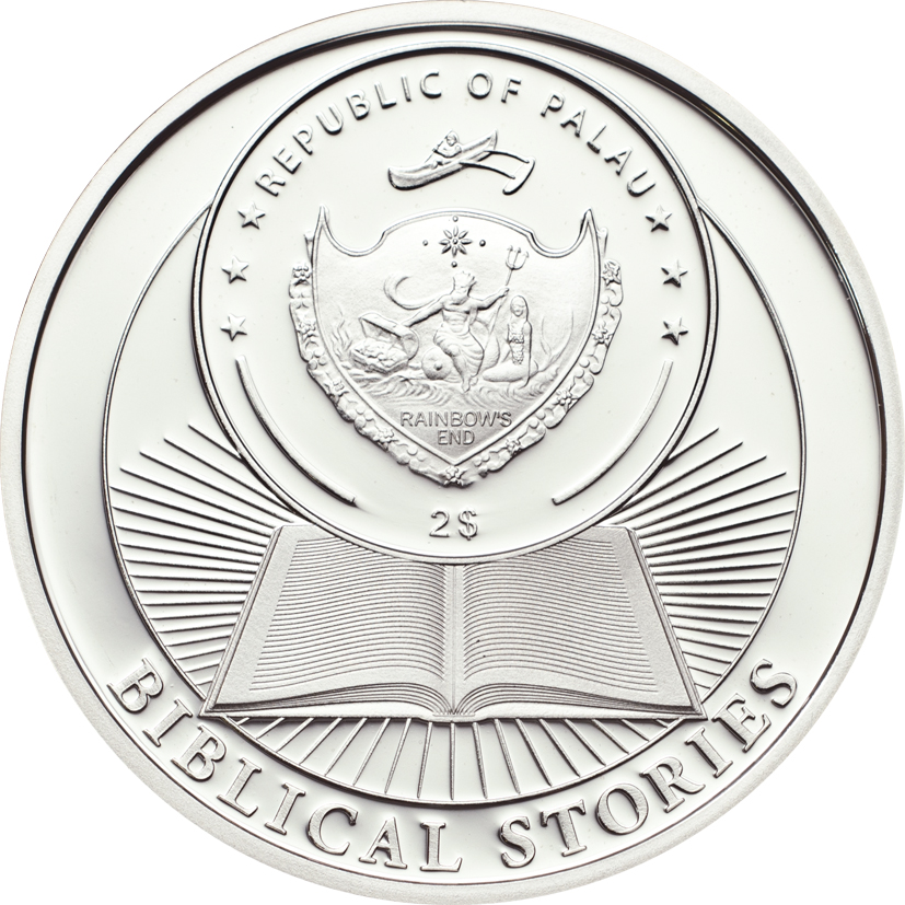 Palau 2012 2 Dollars Birth of Jesus Silver Coin