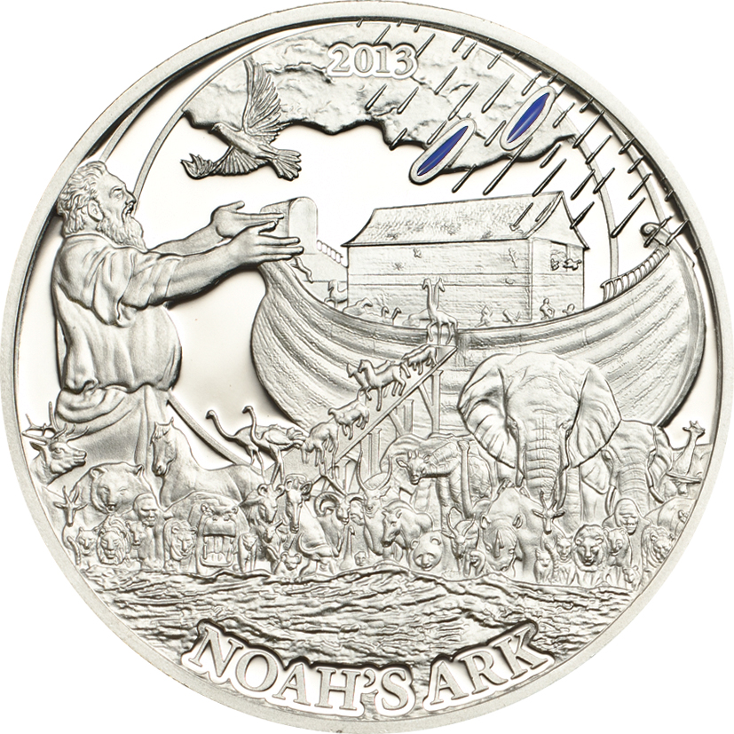Palau 2013 2 Dollars Arc of Noah Silver Coin