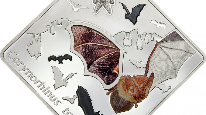 Palau 2016 10 Dollars The Bat Silver Coin