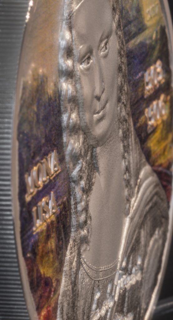 Palau 2017 5 Dollars Mona Lisa Revived Silver Coin