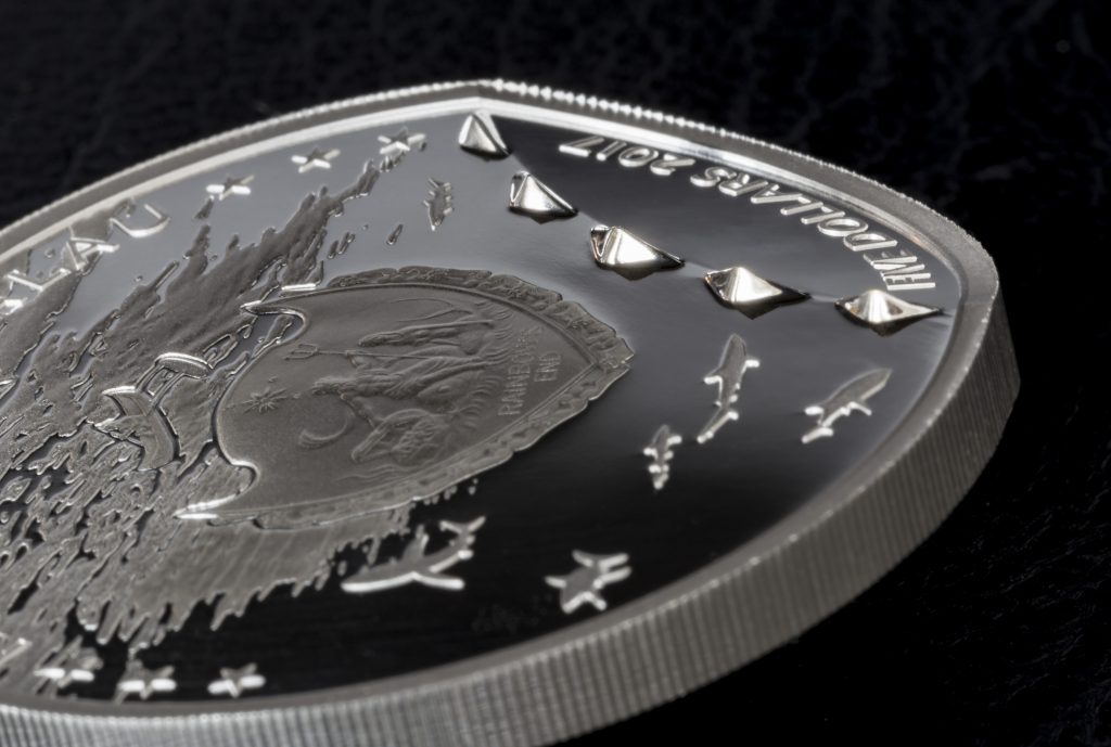 Palau 2017 5 Dollars Shark Silver Coin