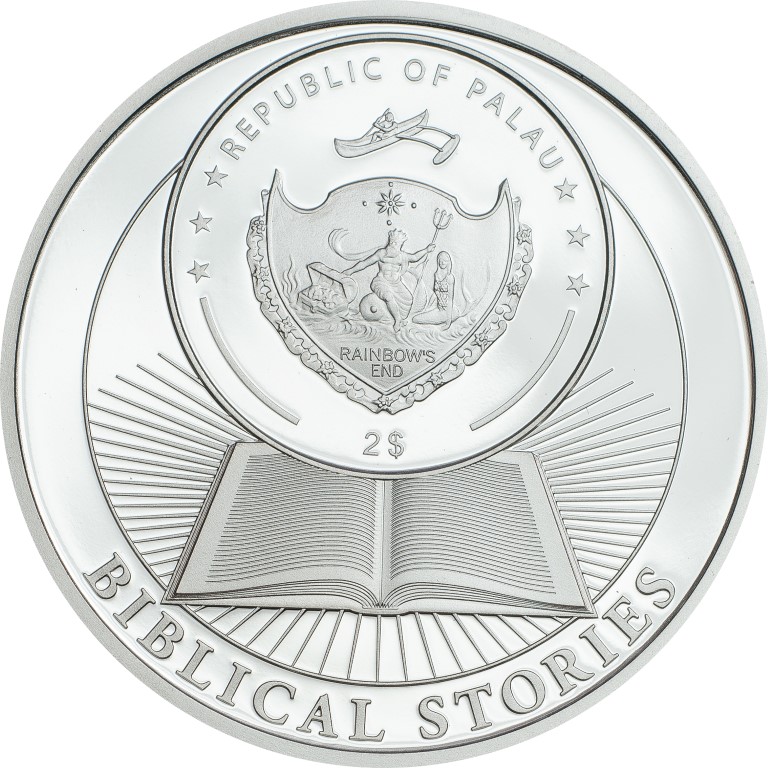Palau 2017 2 Dollars Daniel in the Lions Den Silver Coin