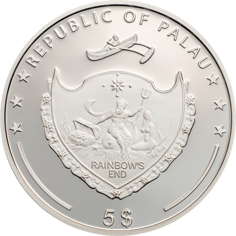 Palau 2017 5 Dollars The Elves Silver Coin