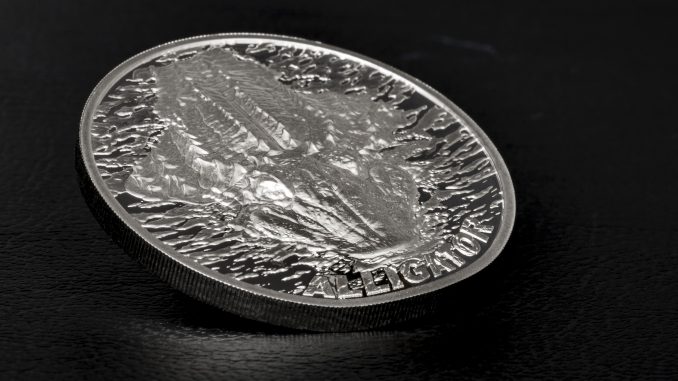 Palau 2018 5 Dollars Alligator Silver Coin