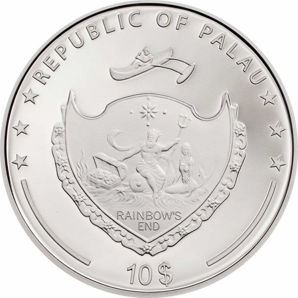 Palau 2018 10 Dollars Daisy Ladybug Silver Coin