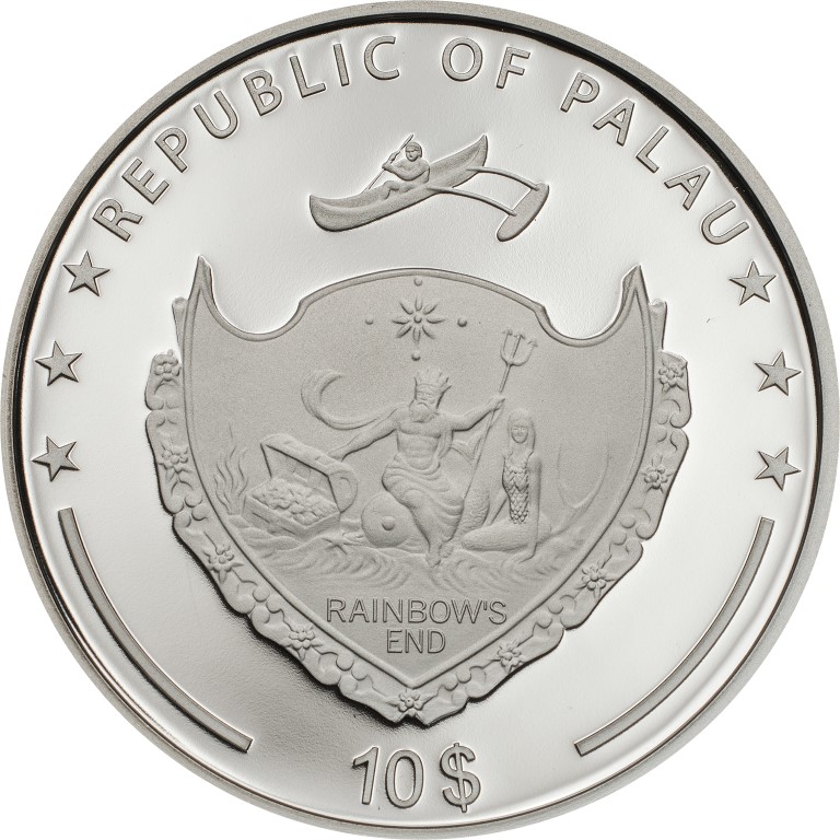 Palau 2019 10 Dollars The Poppy Silver Coin