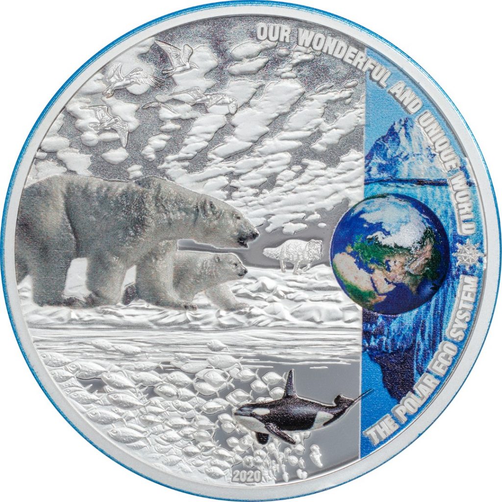 Palau 2020 10 Dollars The Polar Ecosystems Silver Coin