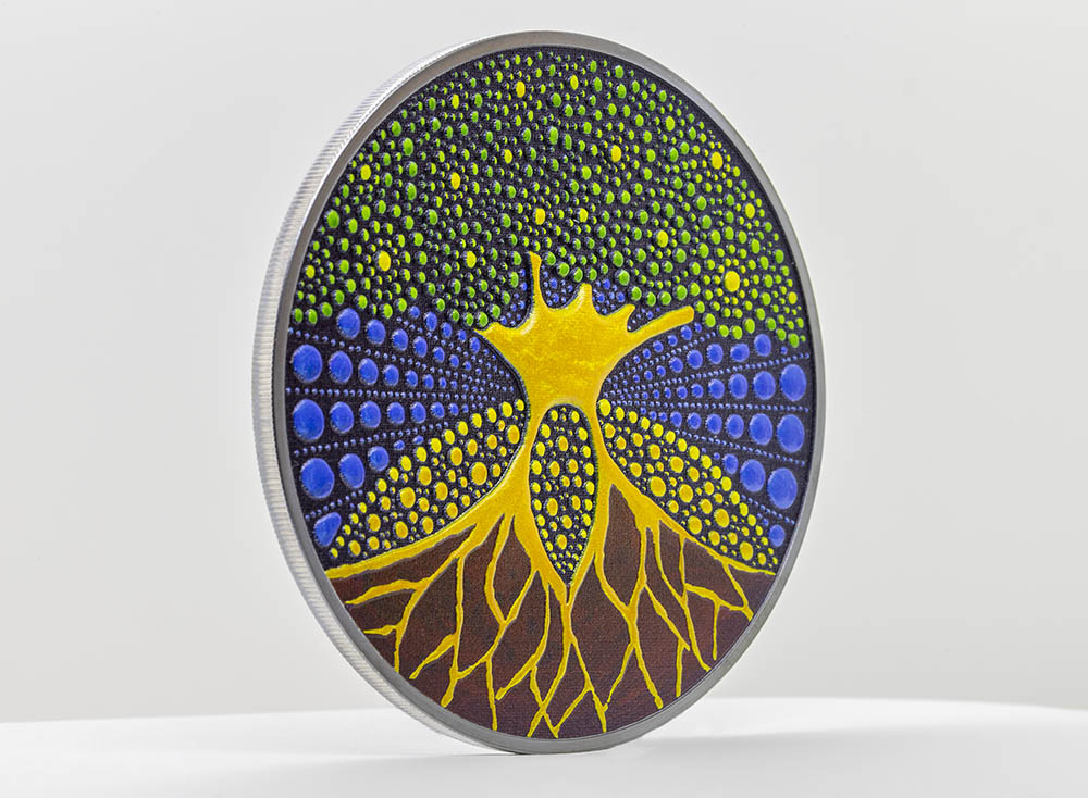 Palau 2020 20 Dollars Tree of Life DOT Art Series Silver Coin
