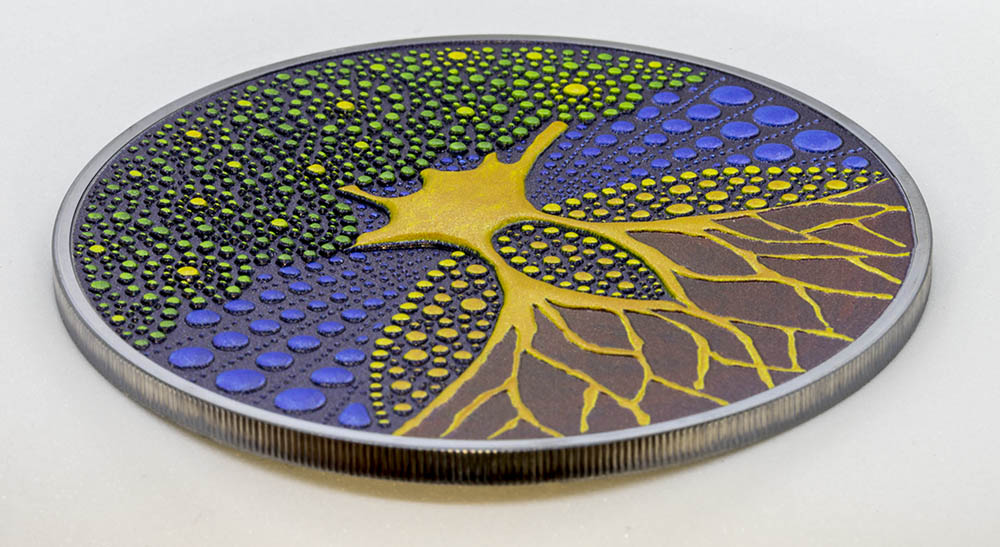 Palau 2020 20 Dollars Tree of Life DOT Art Series Silver Coin