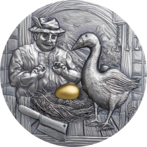 Palau 2020 10 Dollars The Goose That Laid the Golden Eggs Silver Coin