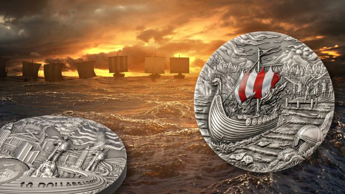 Palau 2021 10 Dollars The Vikings Afterlife Rites of Passage Series Pure Silver Coin