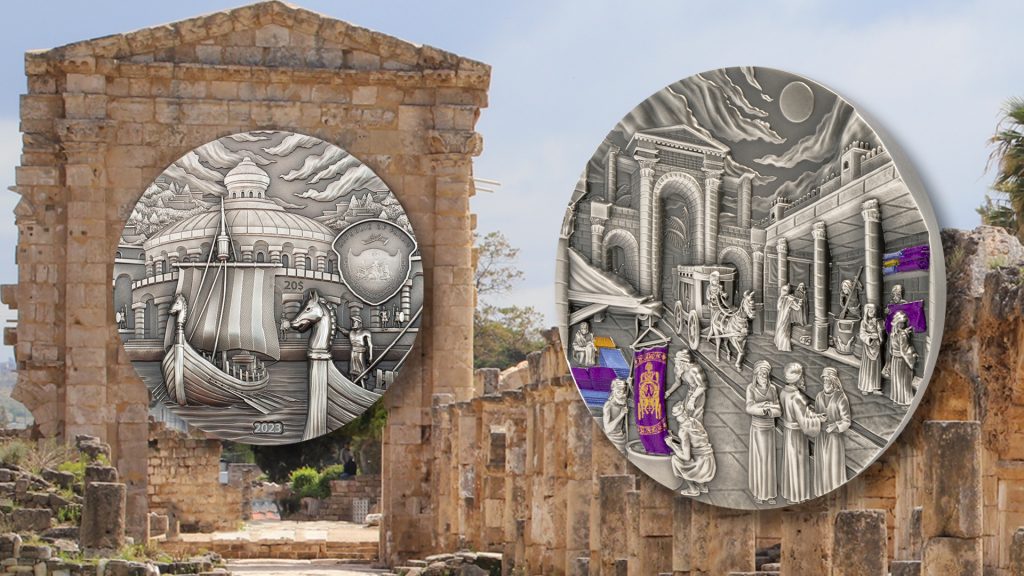 Palau 2022 20 Dollars Phoenicia & Carthage 5oz Lost Civilization Series Silver Coin