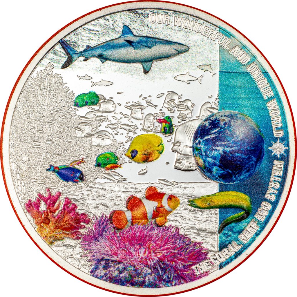 Palau 2024 10 Dollars Coral Reef - Our Earth Ecosystems series 2oz silver proof coin