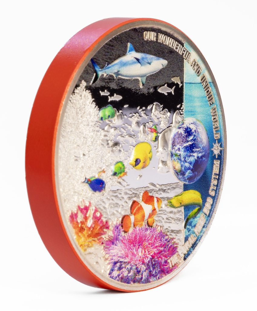 Palau 2024 10 Dollars Coral Reef - Our Earth Ecosystems series 2oz silver proof coin