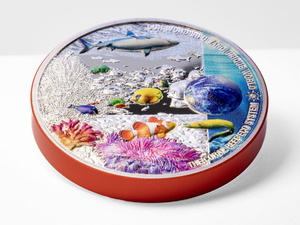 Palau 2024 10 Dollars Coral Reef - Our Earth Ecosystems series 2oz silver proof coin