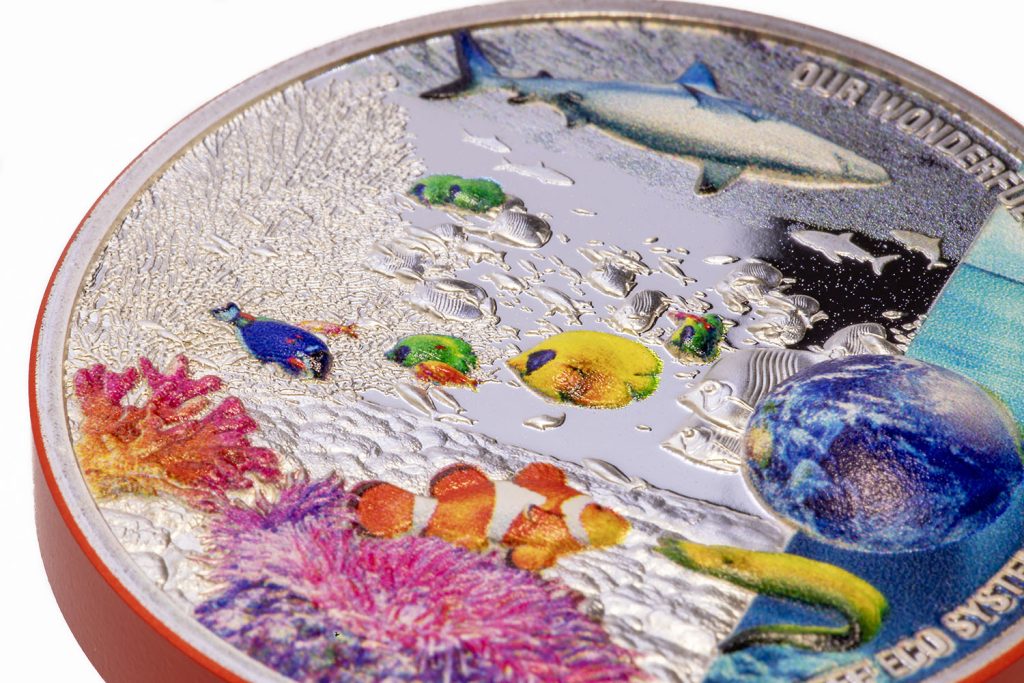 Palau 2024 10 Dollars Coral Reef - Our Earth Ecosystems series 2oz silver proof coin