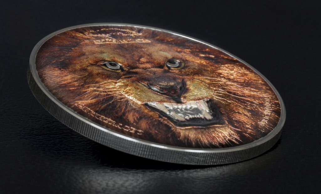 Tanzania 2018 1500 Francs Panthera Leo Lion Silver Coin
