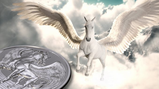 Tanzania 2022 1000 Shillings Pegasus Mythical Creatures series silver proof coin